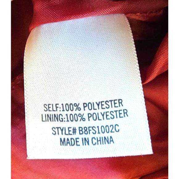 Miami by Francesca's Embroidered Red Rust Western Boho Faux Suede Mini Skirt - Picture 4 of 4